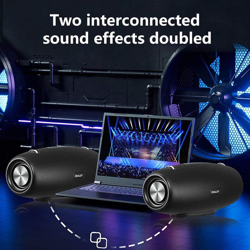 Zealot Waterproof Wireless Speaker With Shoulder Strap