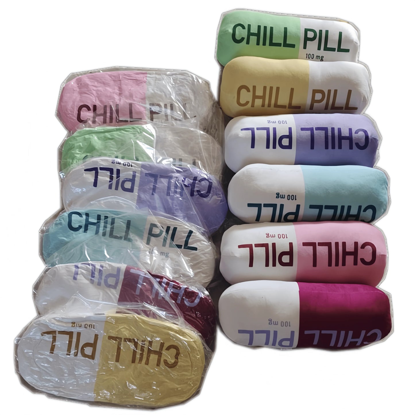 Cute, Trendy Chill Pill Decorative Dorm Pillow
