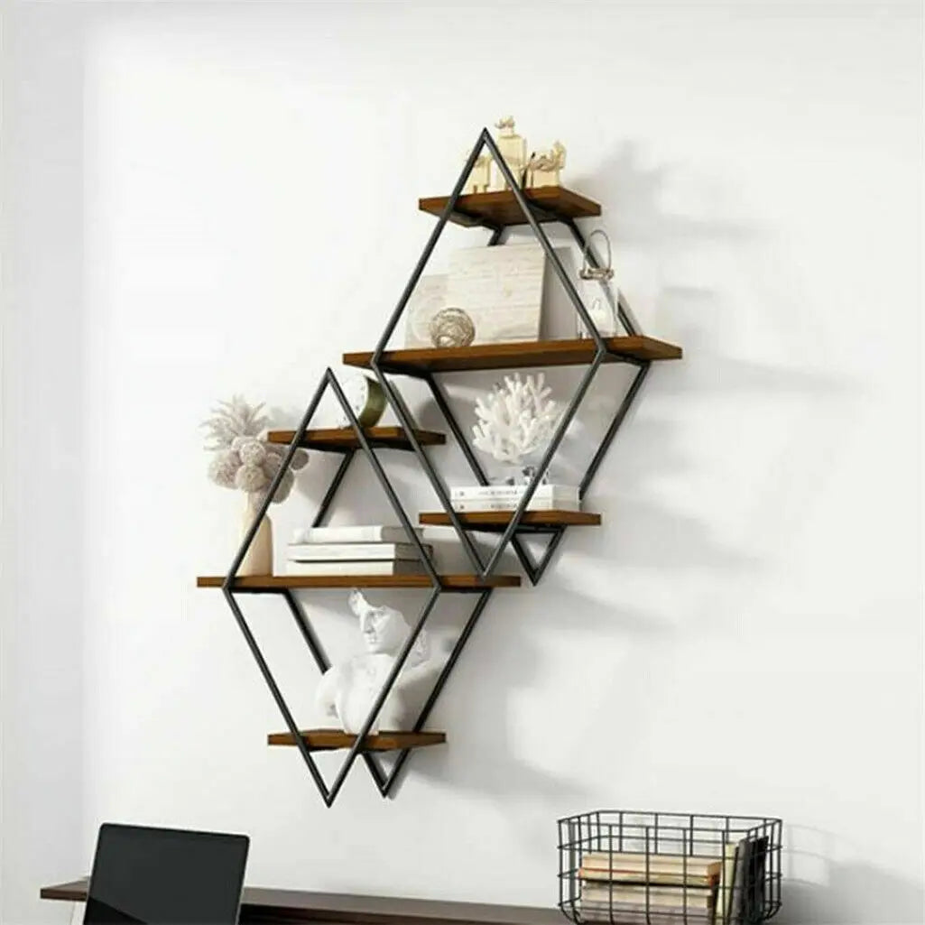 Wall Mounted Decorative Wooden Rustic Floating Shelves