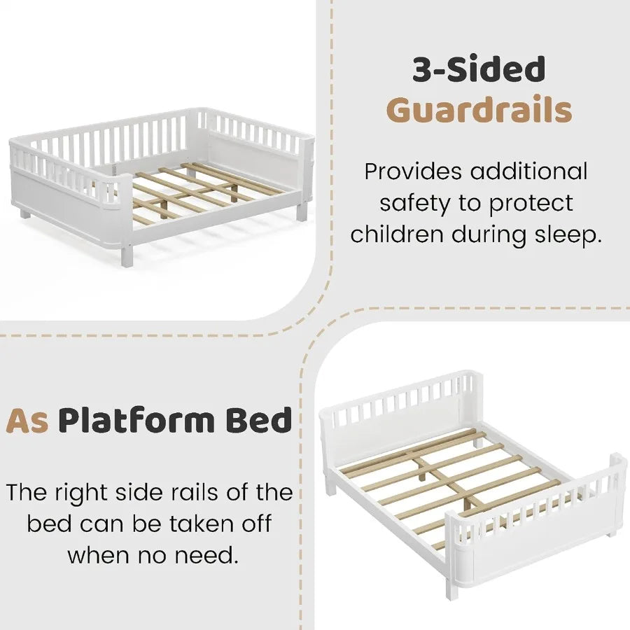 Wood Montessori Daybed, Full Boy/Girl