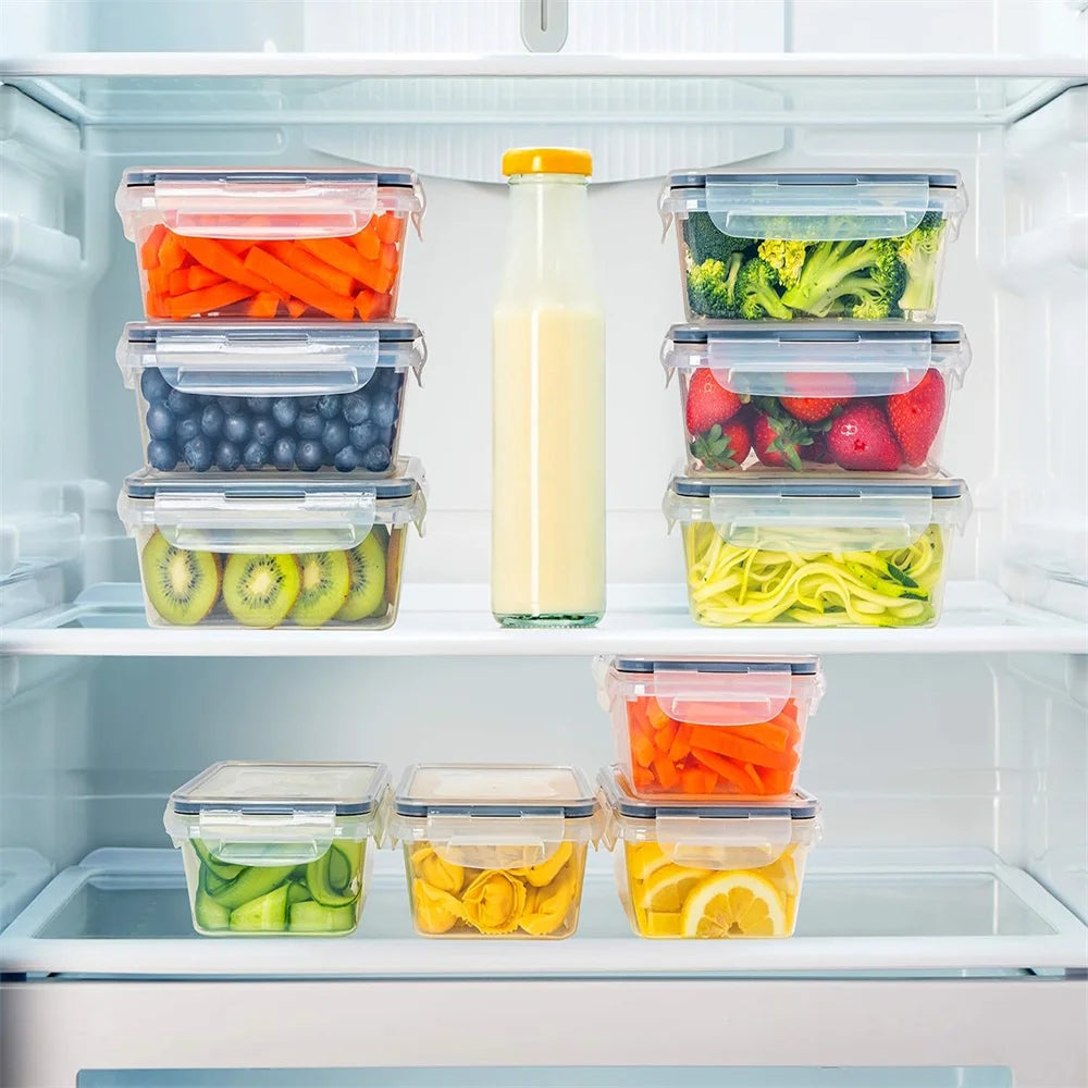 BPA Free Reusable Square Kitchen Storage Containers