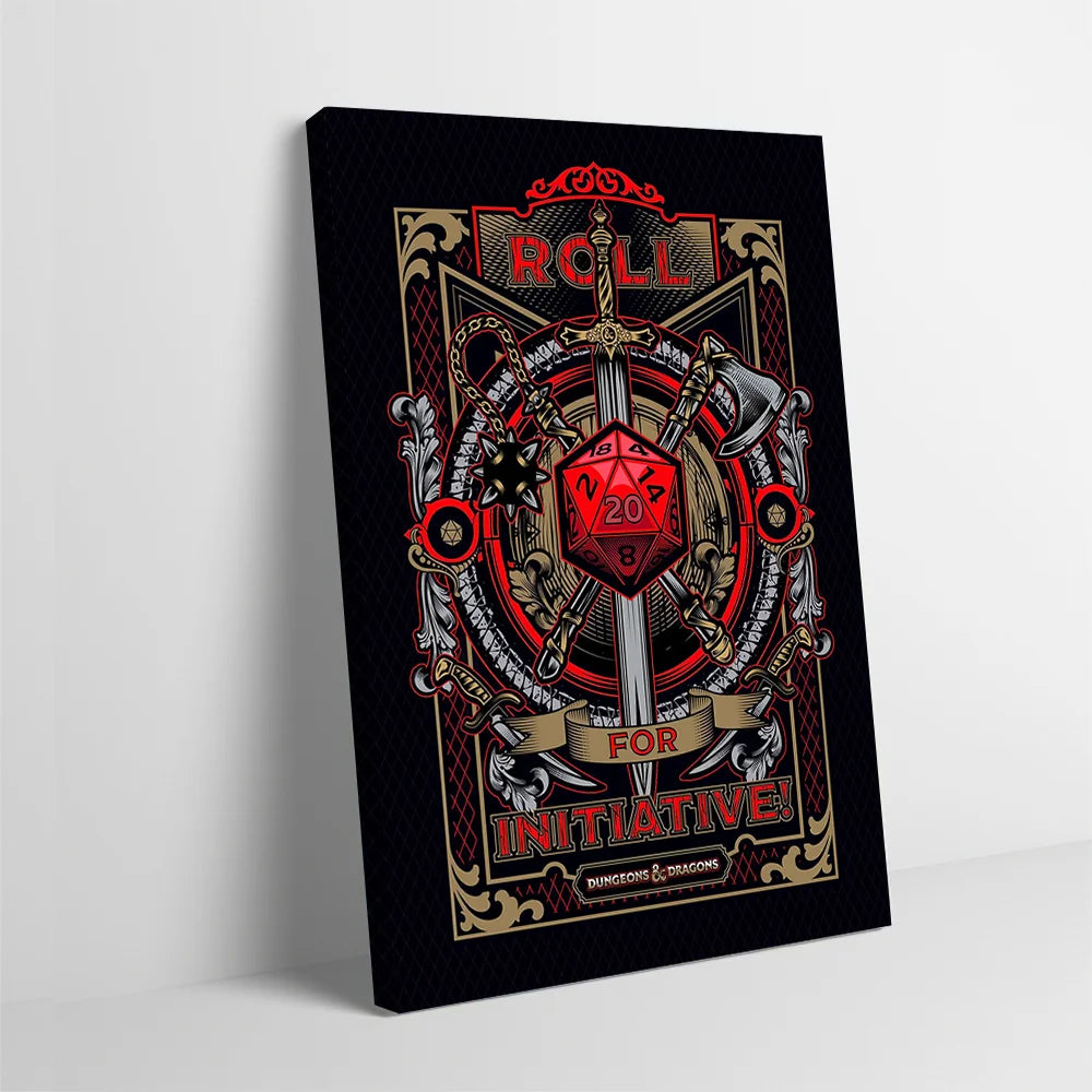 Dungeons And Dragons Printed Canvas Art Mural