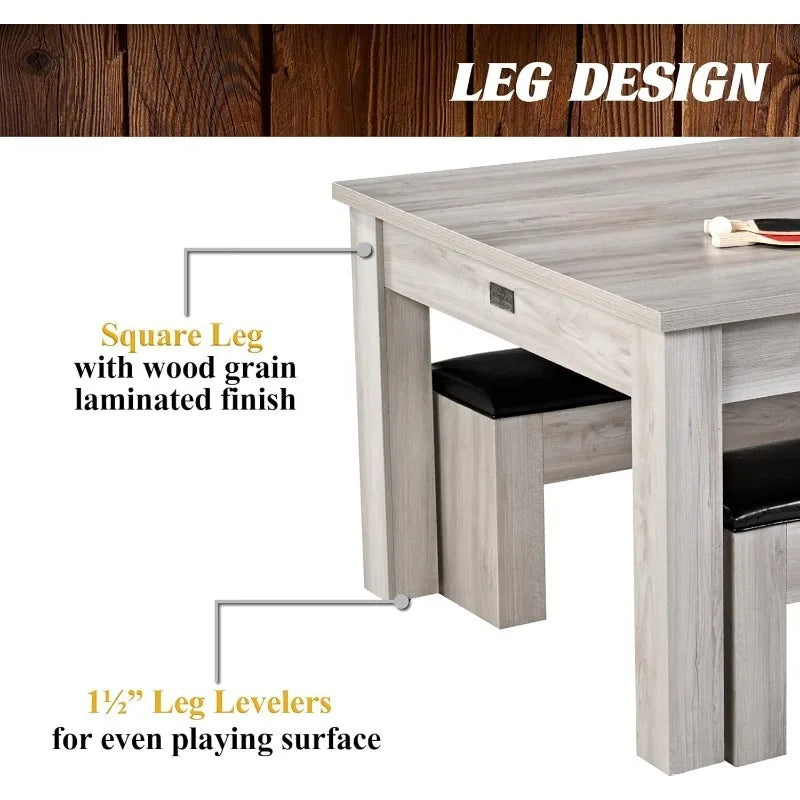 7ft 3-in-1 Pool Table With Drop Pockets