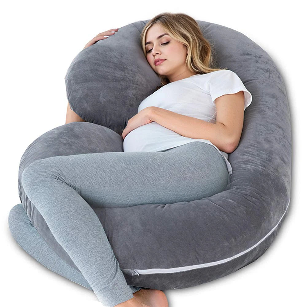 Full Body Maternity Pillow, Removable Cover - Support