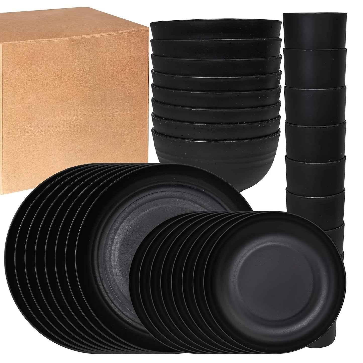 32pcs Eco-Friendly And Dishwasher Safe Dinnerware Set