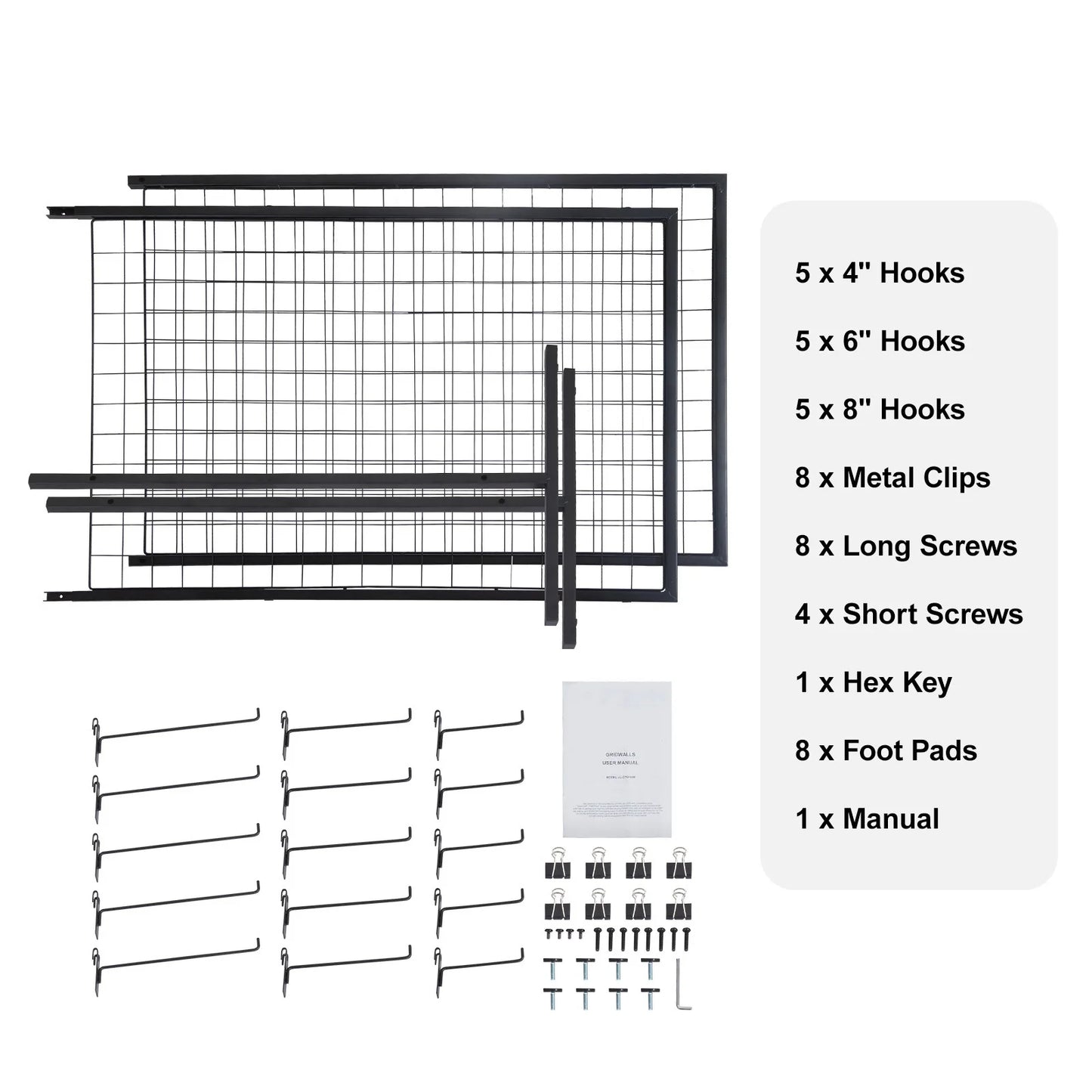 Wire Grid Wall Panels Tower Display Racks
