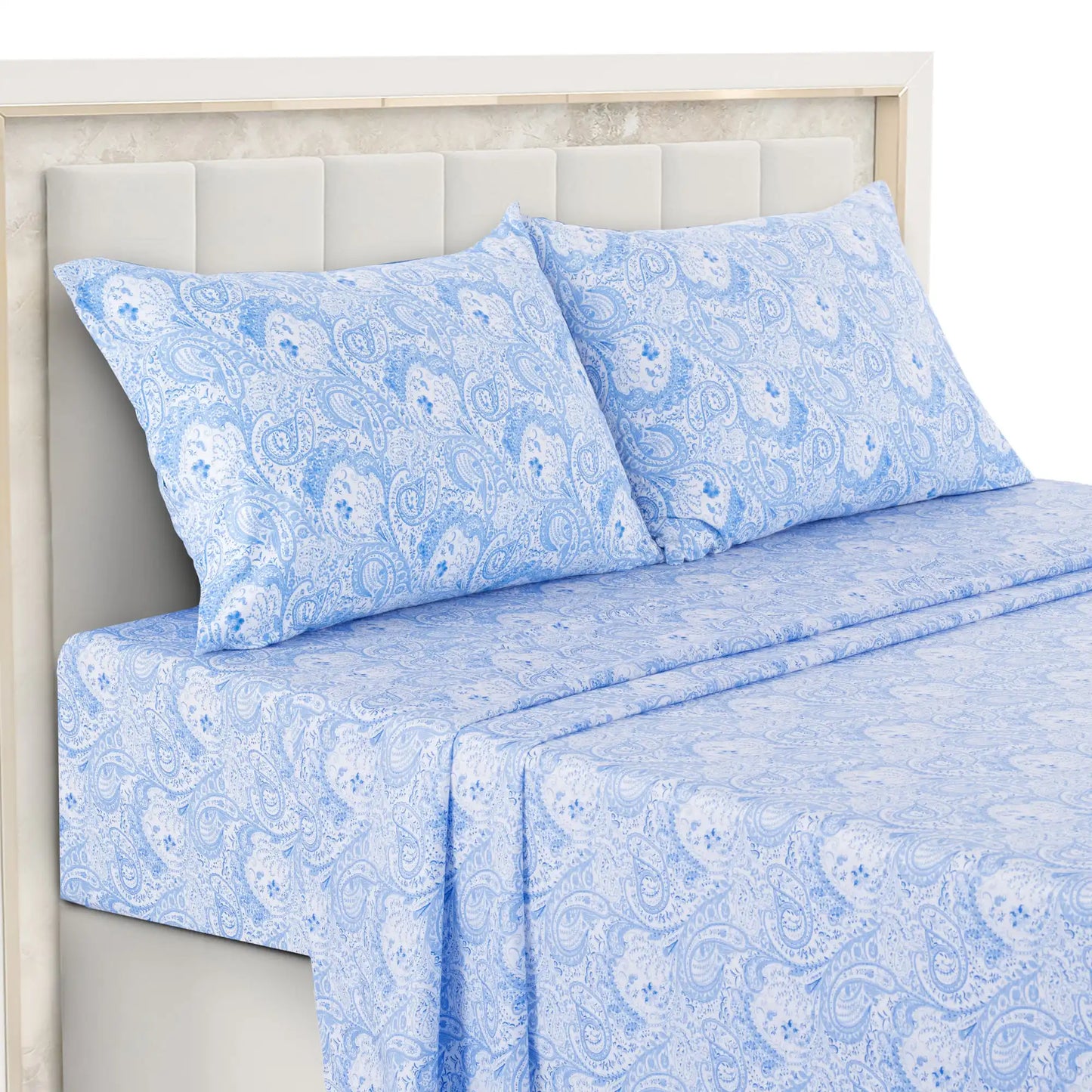 4-Piece Paisley Bed Sheet Set