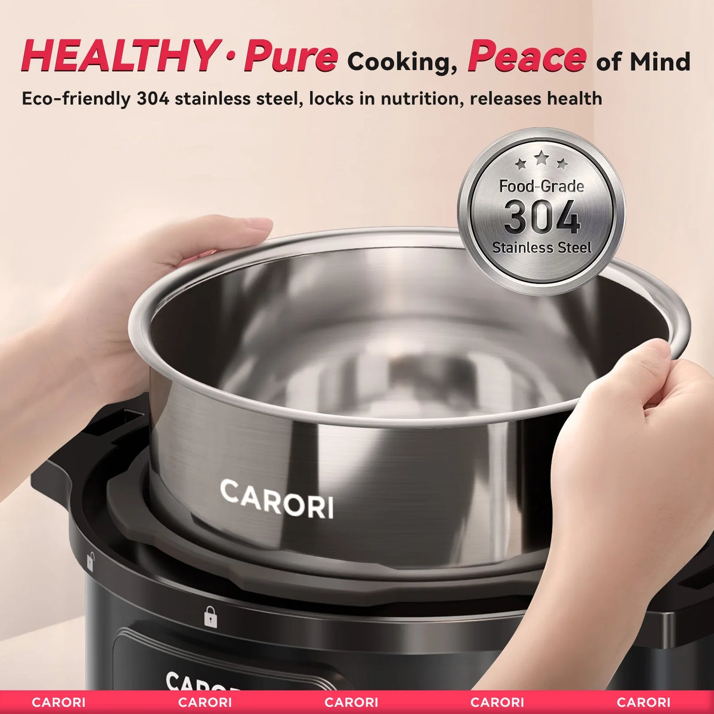 8Qt 12-in-1 Electric Pressure Cooker, Stainless Steel