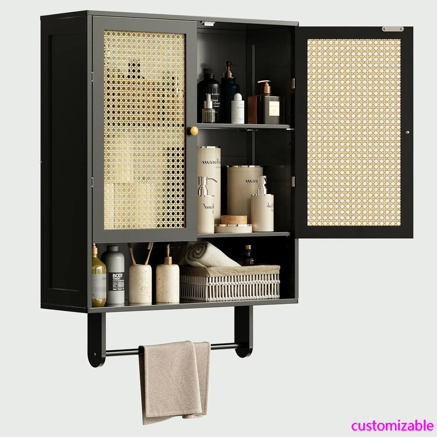 Bamboo Storage Cabinet