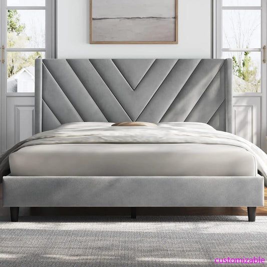 Platform Upholstered Bed Frame
