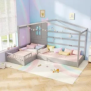 House Shaped Twin Bed For Children, Platform