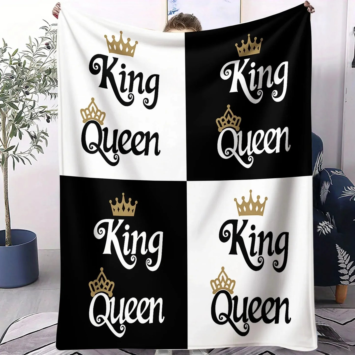 King Queen Multifunctional Throw, Perfect Gift Lovers