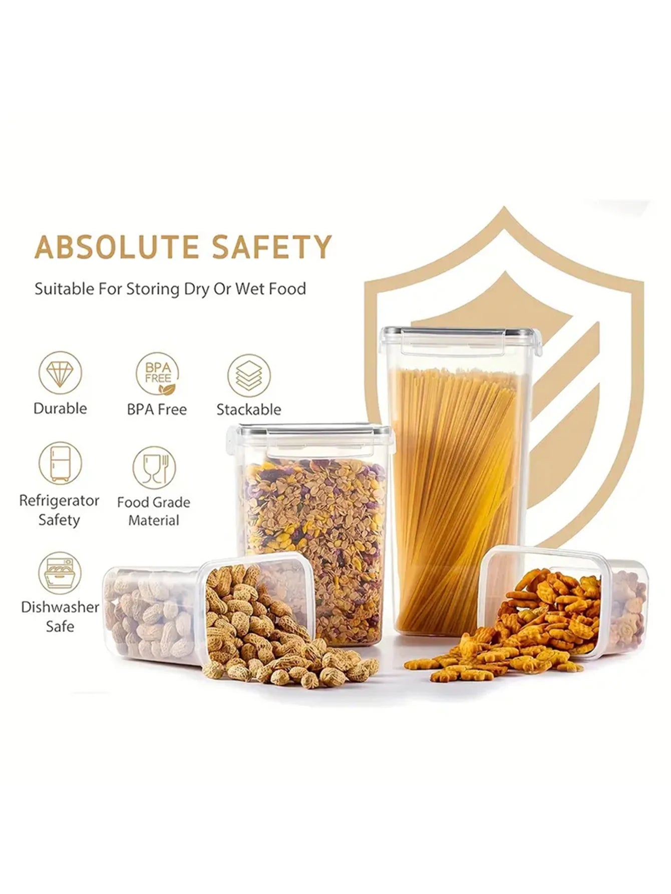 Multi-purpose Airtight, Reusable, Leakproof Food Storage Containers
