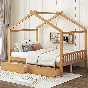 Wood Montessori Bed Frame Twin Platform Bed