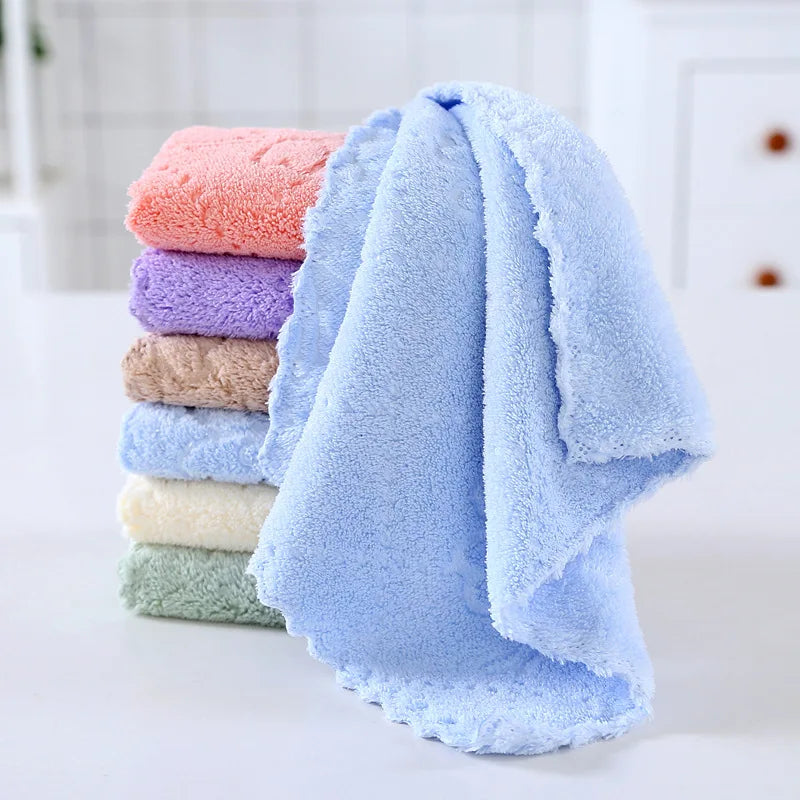 5PC Set Soft, Absorbent Face Wash Cloths