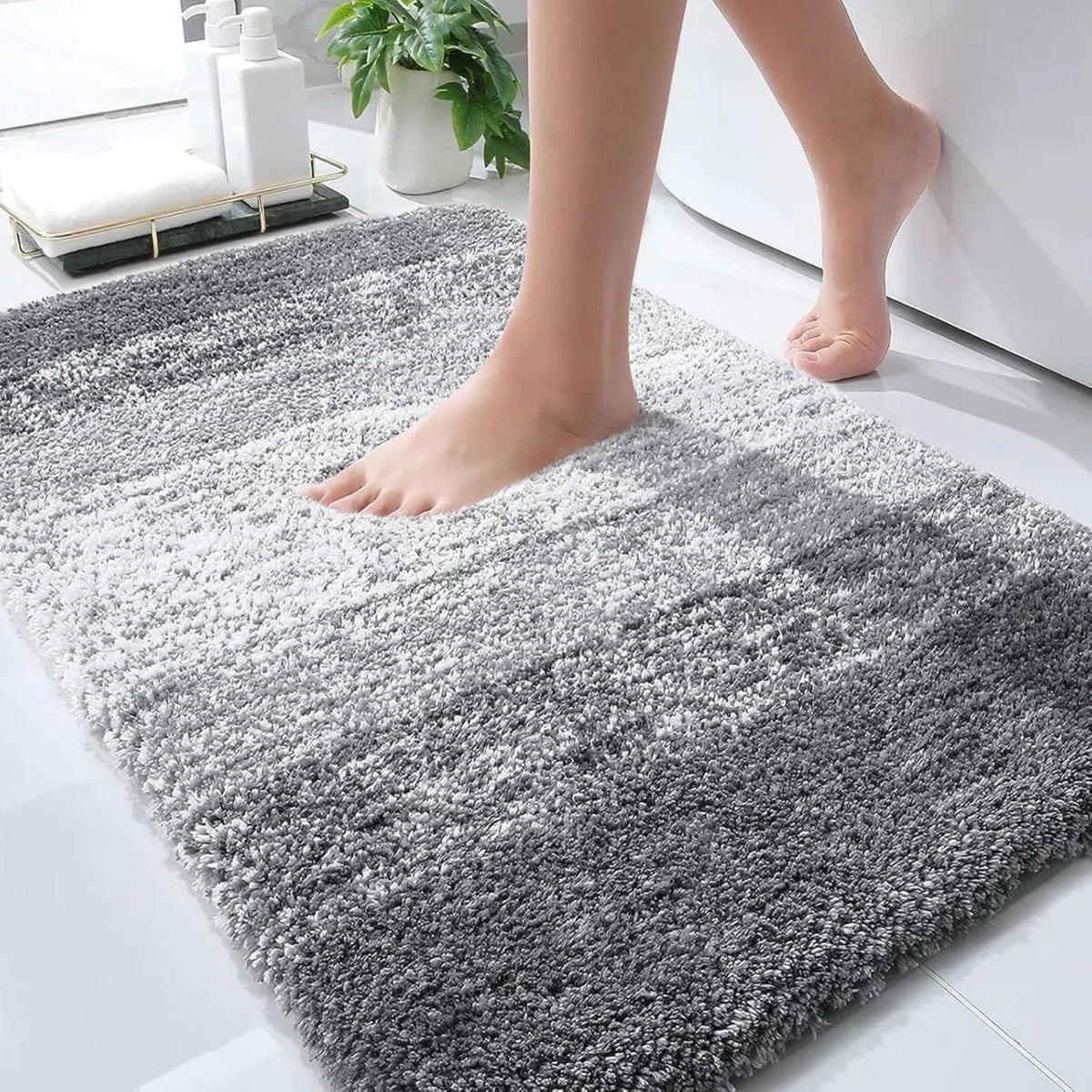 Microfiber Machine Washable Bath Mats