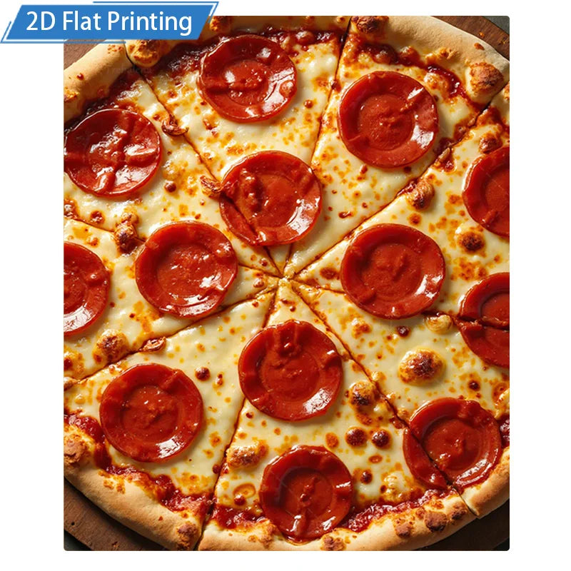Pepperoni Pizza Print Fleece Throw, Cozy Bedding