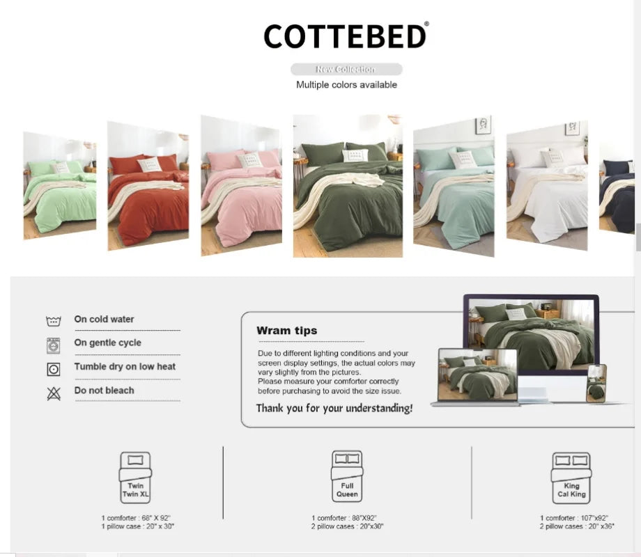 Soft Microfiber Comforter Set