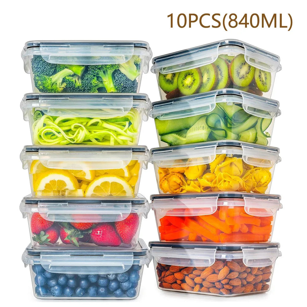 BPA Free Reusable Square Kitchen Storage Containers
