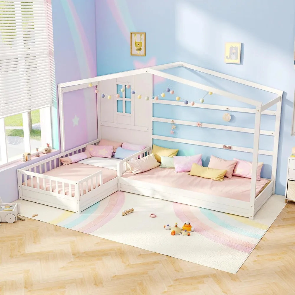 House Shaped Twin Bed For Children, Platform