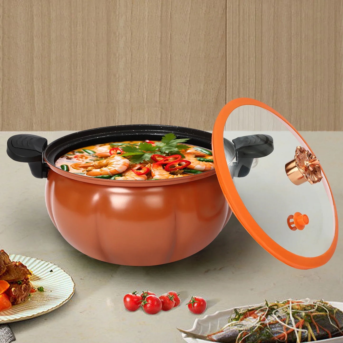 8-liter Pumpkin Shaped Micro Pressure Cooker