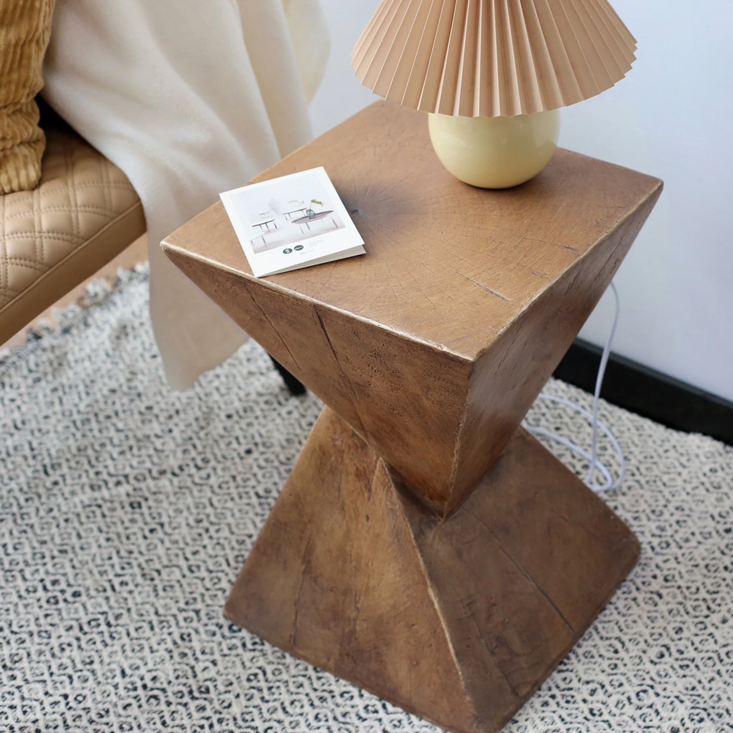 Modern Geometry Side Table, Indoor And Outdoor