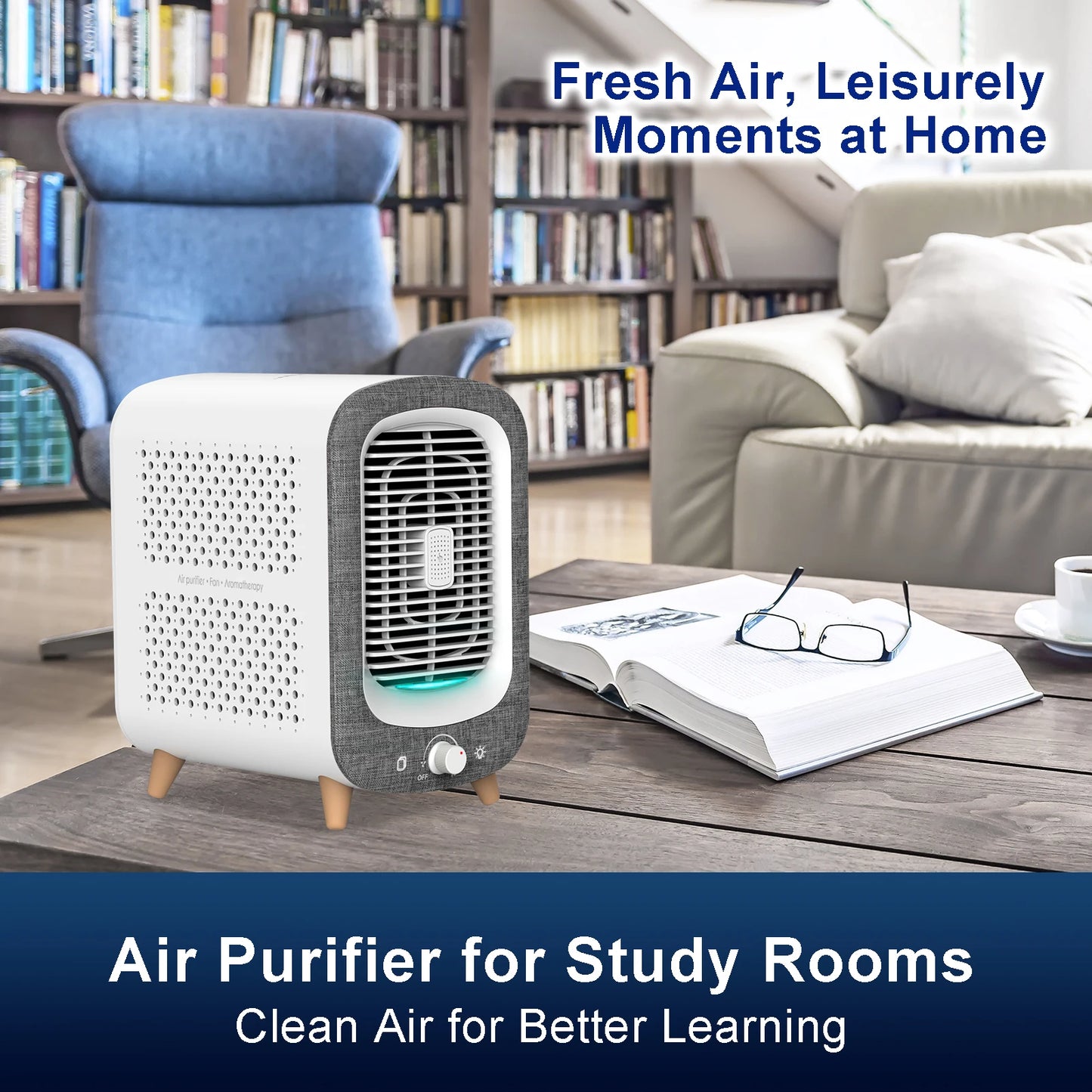 Jafanda Air Purifier 780sqft, HEPA, Carbon Filter