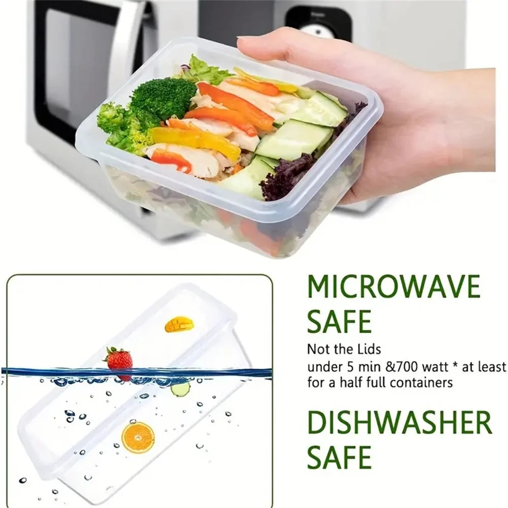 BPA Free Reusable Square Kitchen Storage Containers