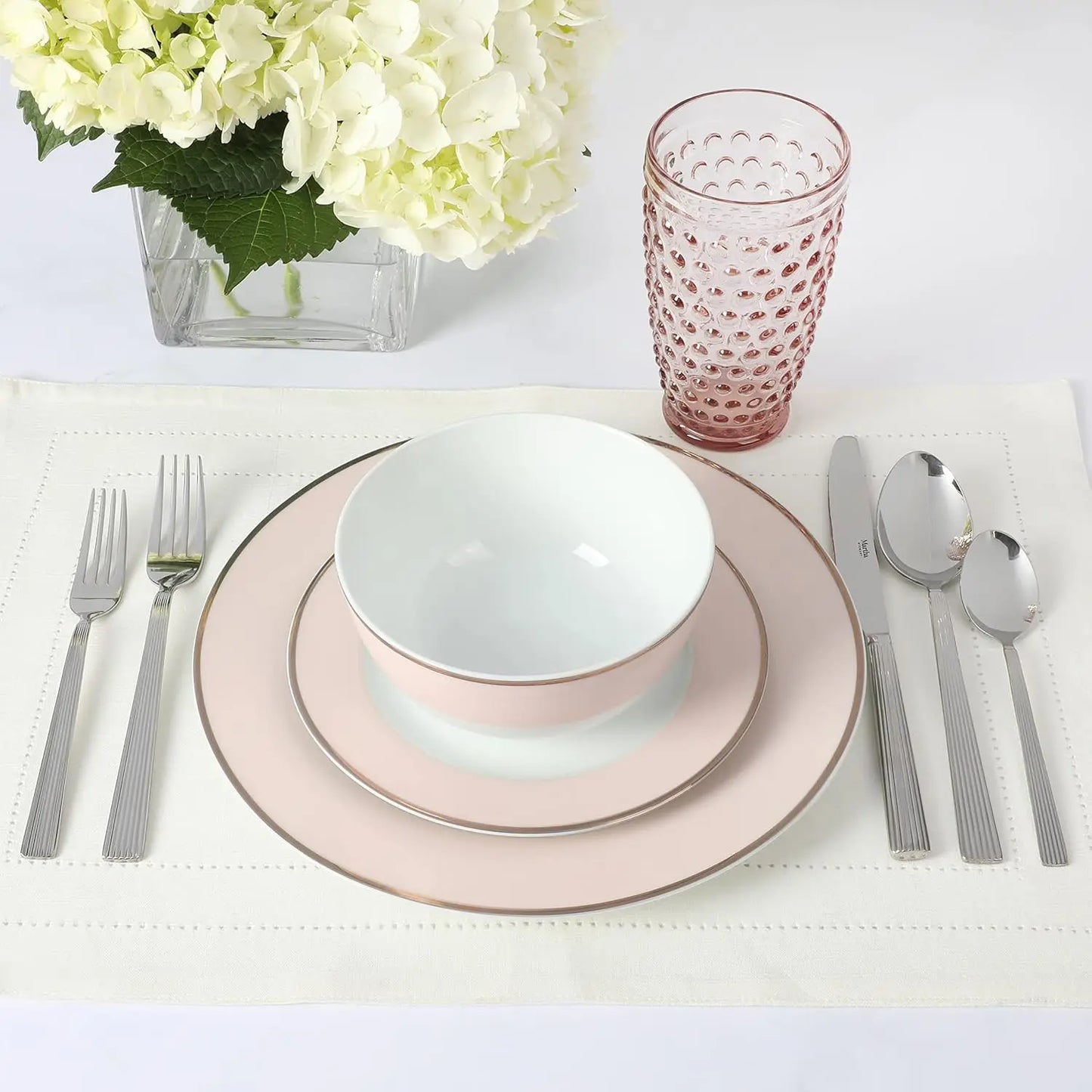 Gracie Lane 12-Piece Porcelain Decorated Chip/Scratch Resistant
