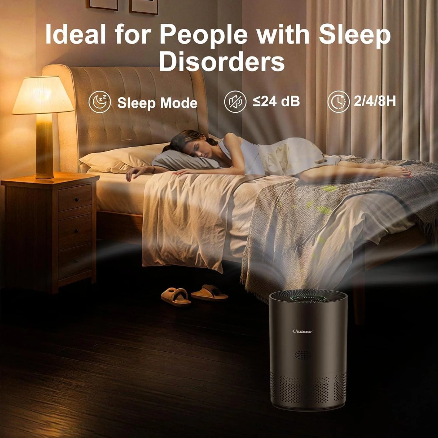Chuboor Air Purifier, H13 True HEPA Filtration