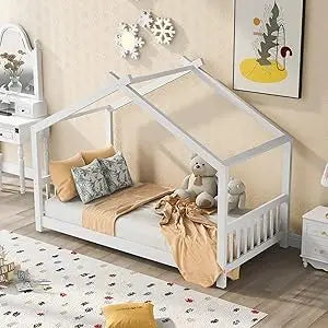Wood Montessori Bed Frame Twin Platform Bed