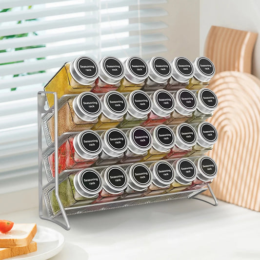 4 Tier Carbon Steel Spice Seasoning Organizer