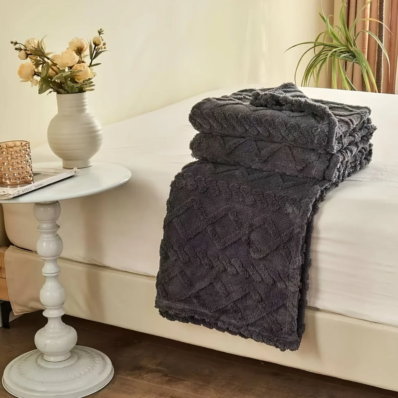 Lamb Fleece Blanket, Comfortable, Soft, Plush, Thick