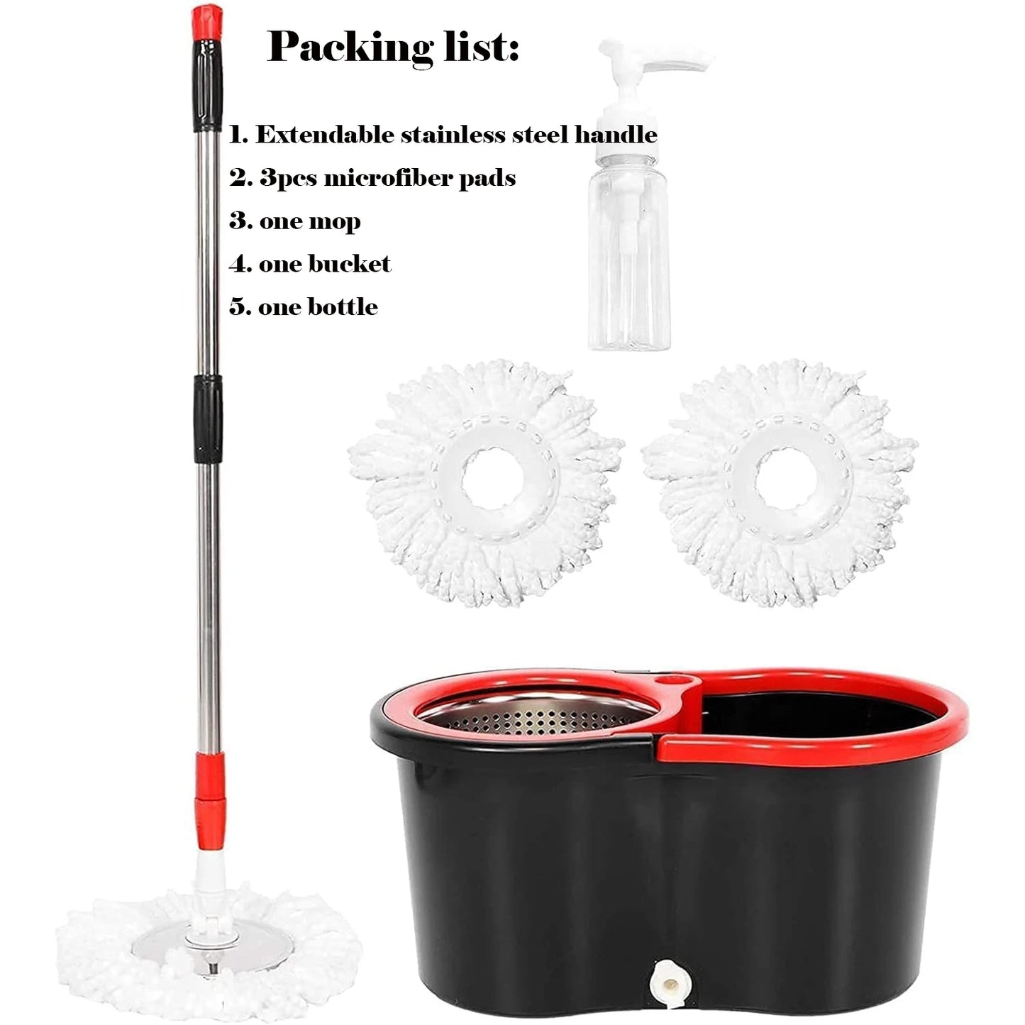 Spin Mop Bucket Sets with Wring System