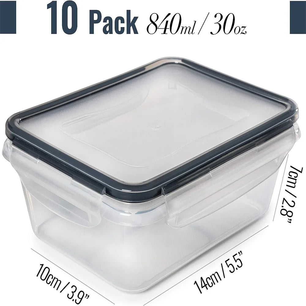 BPA Free Reusable Square Kitchen Storage Containers