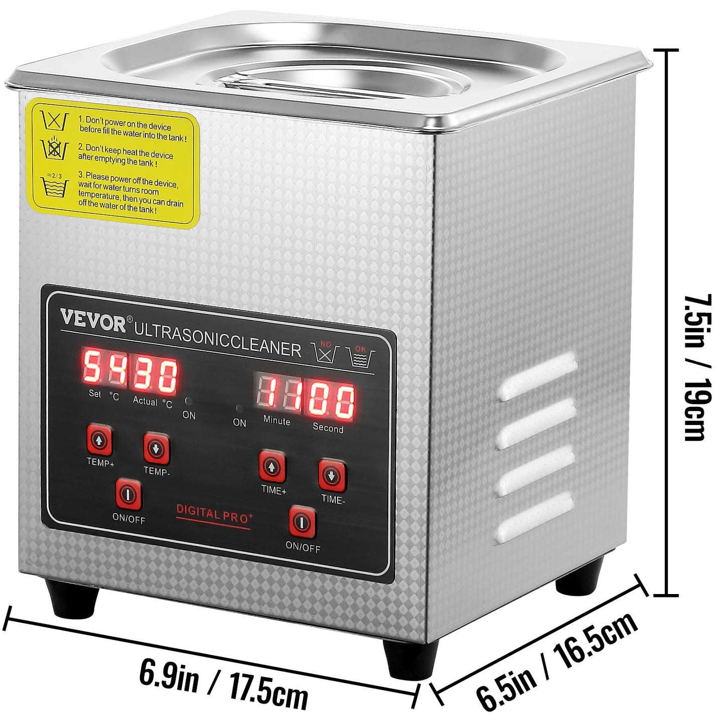 SucceBuy Ultrasonic Stainless Steel Portable Washing Machine