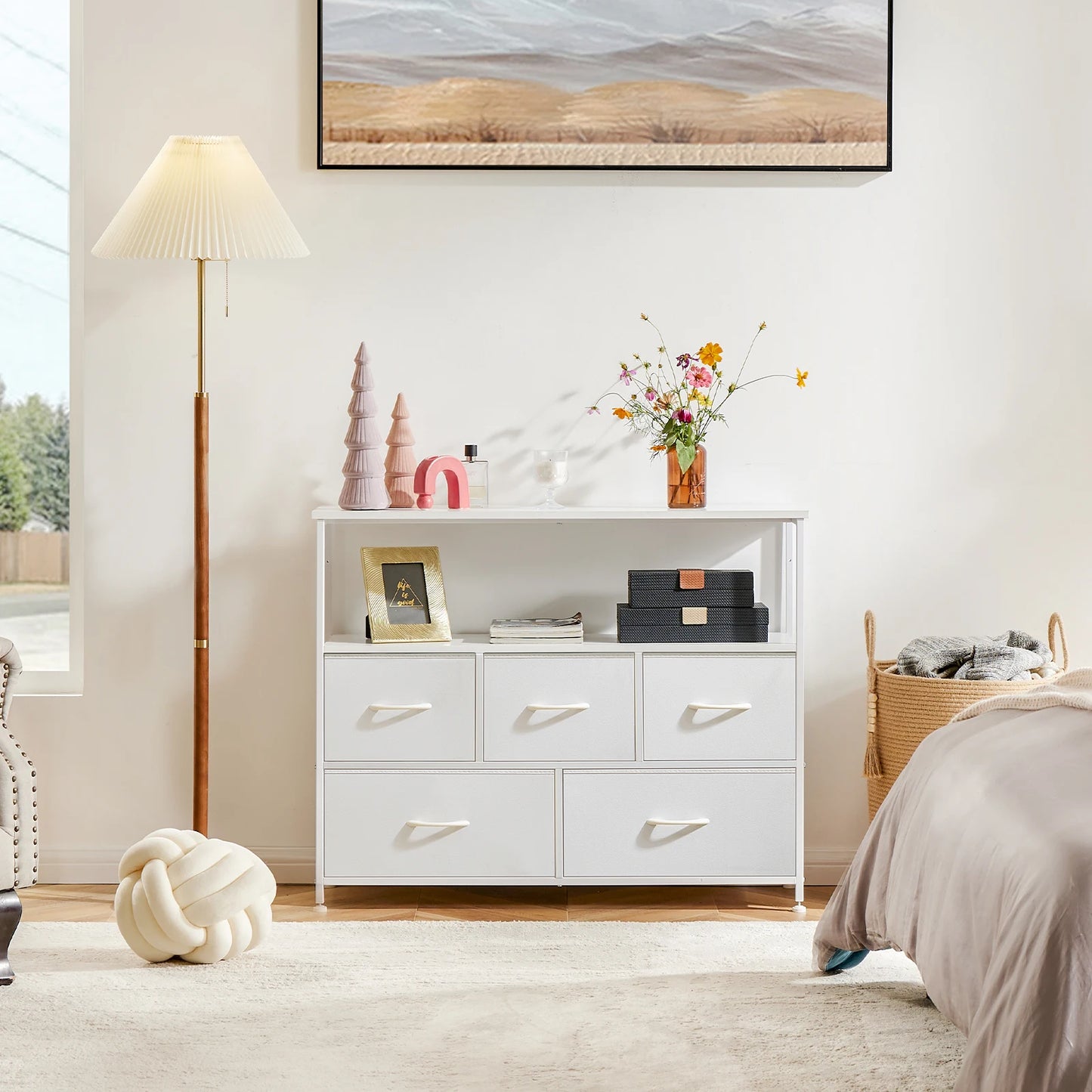 JHK Wardrobe Dresser With 5/7/10, Fabric Drawers