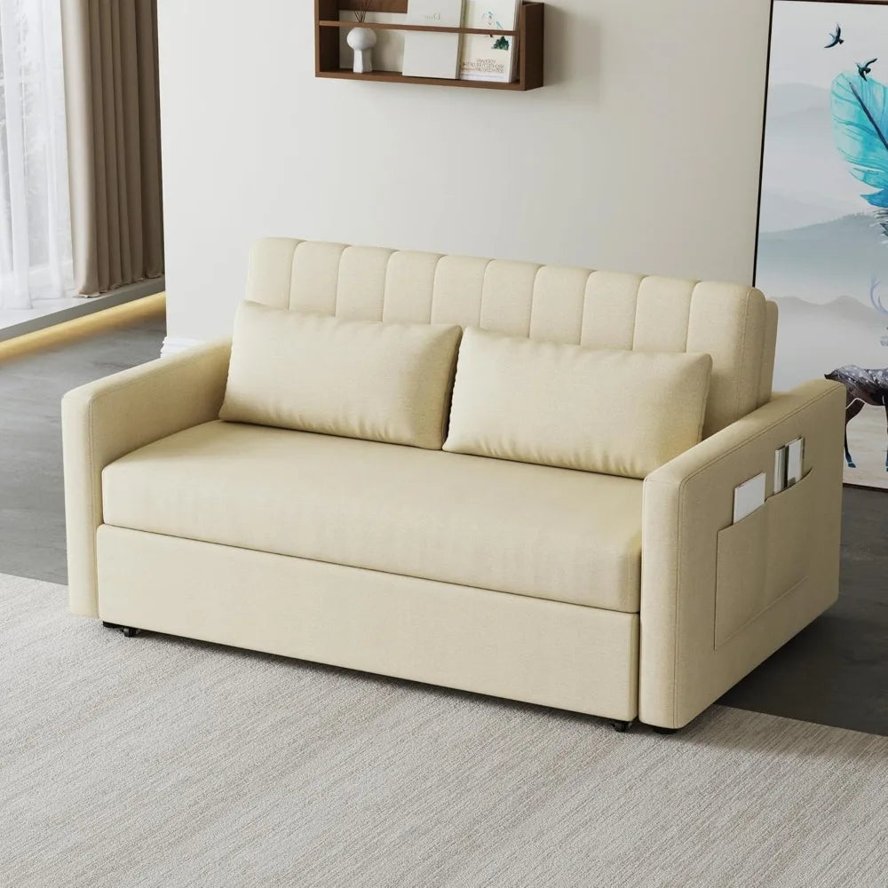 55'' Sofa Pull Out Sleeper Couch