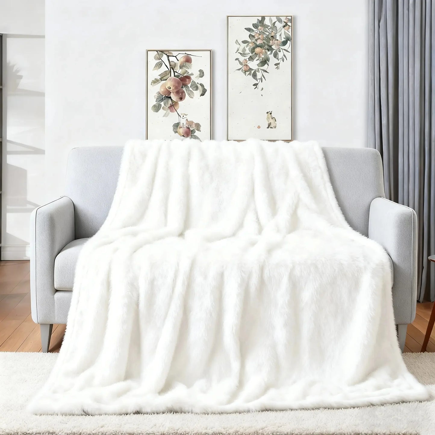 Juice Music Wrld Knitted Blanket Velvet Soft Throw Blanket for Bedroom Sofa Bed Rug