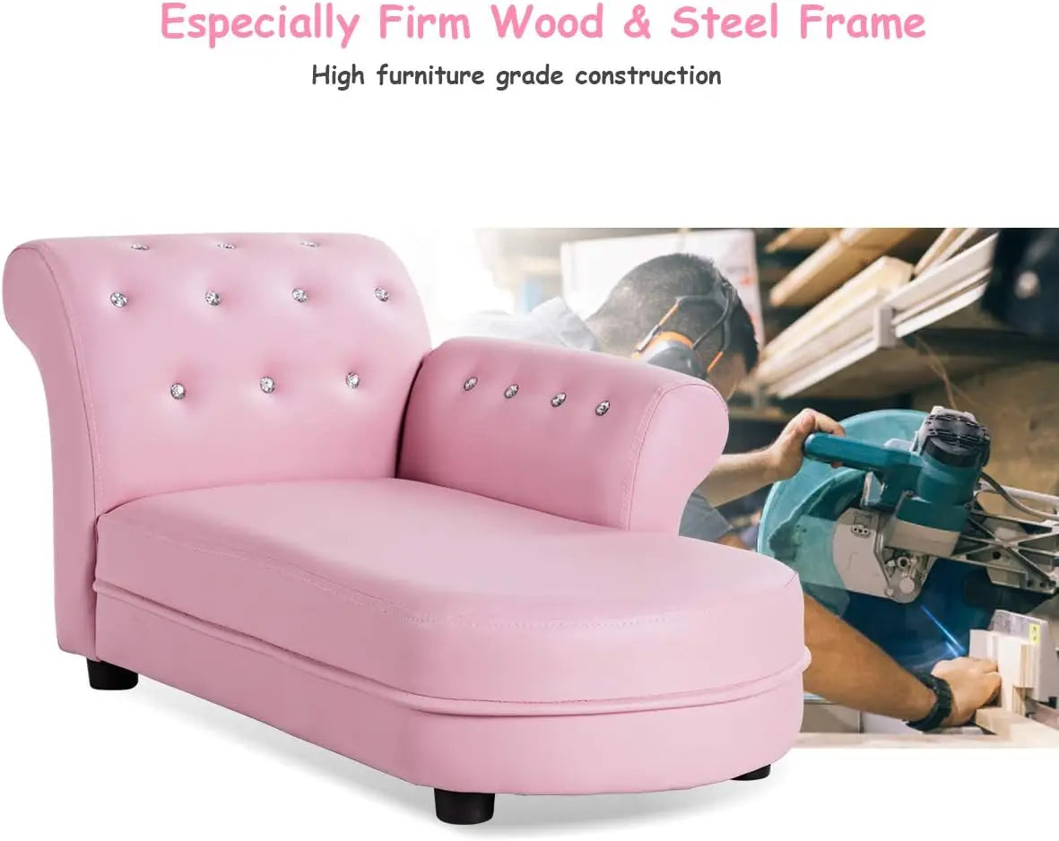Princess Armchair Sofa, Leather, Soft, Durable, Portable