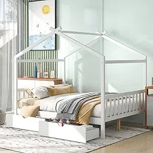 Wood Montessori Bed Frame Twin Platform Bed
