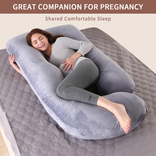 Full Body Maternity Pillow, Removable Cover - Support