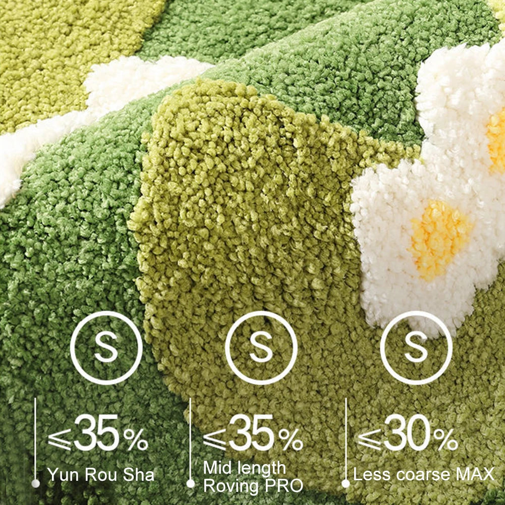 3D Carpet Fluffy Nordic Lawn Moss Rug