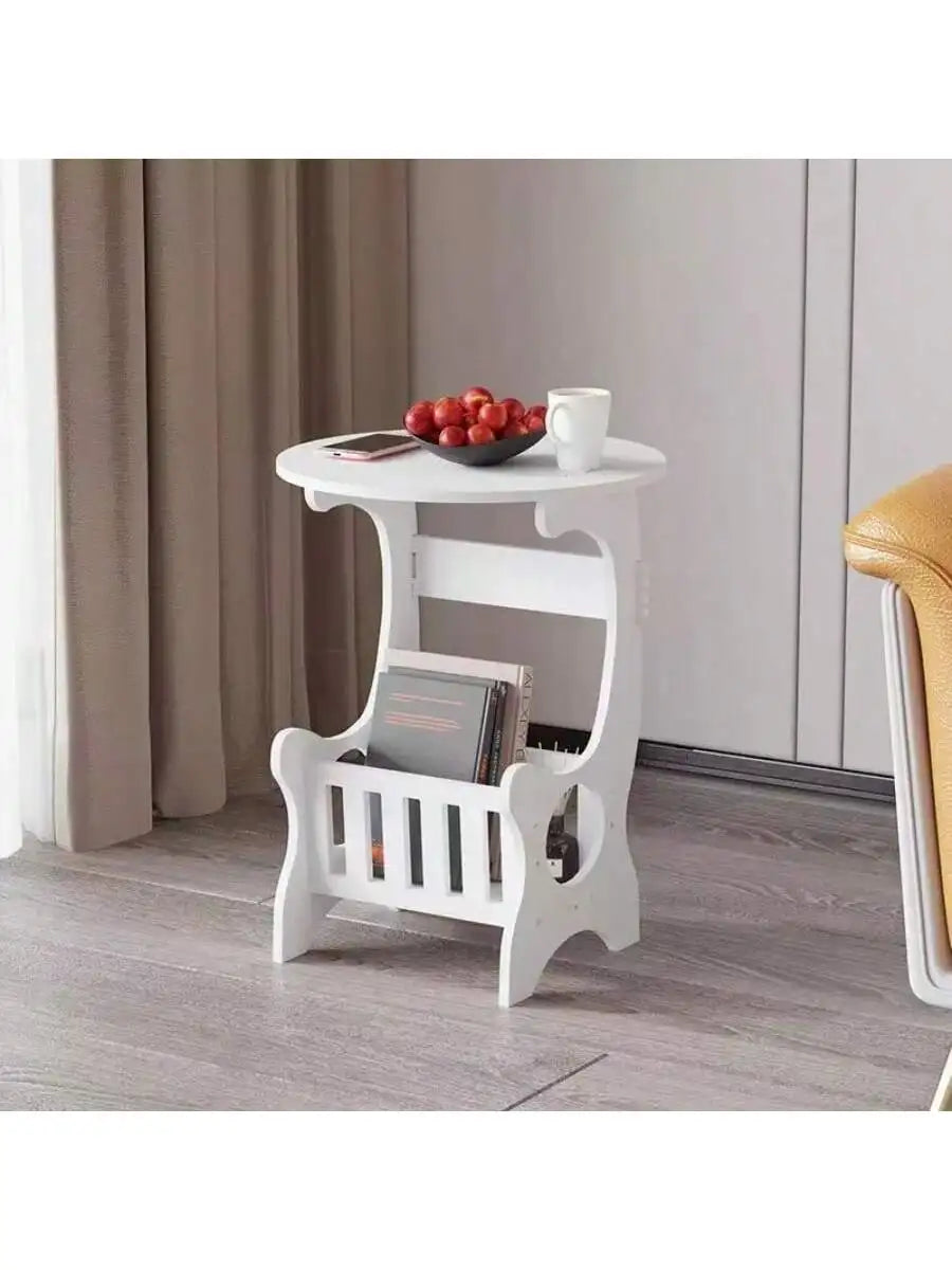 Multi-Functional Bedside Table, Book And Magazine Storage