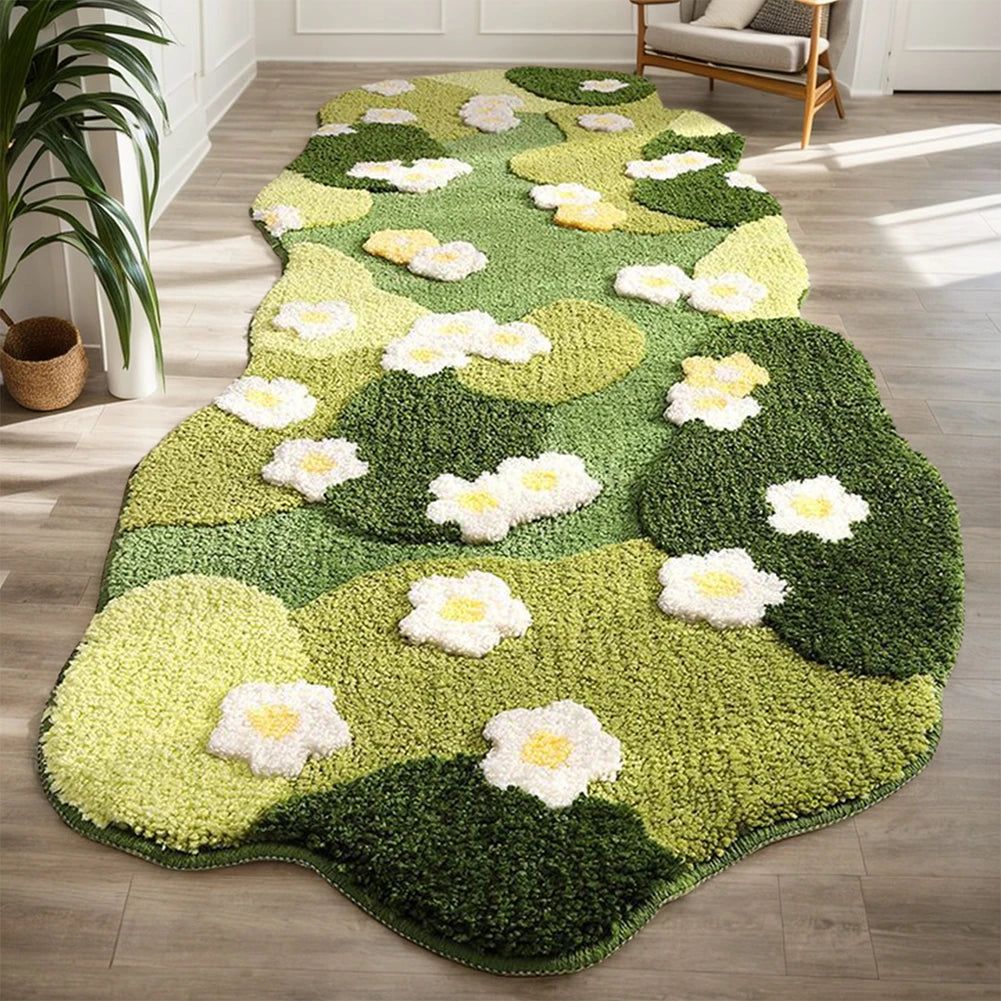 3D Carpet Fluffy Nordic Lawn Moss Rug
