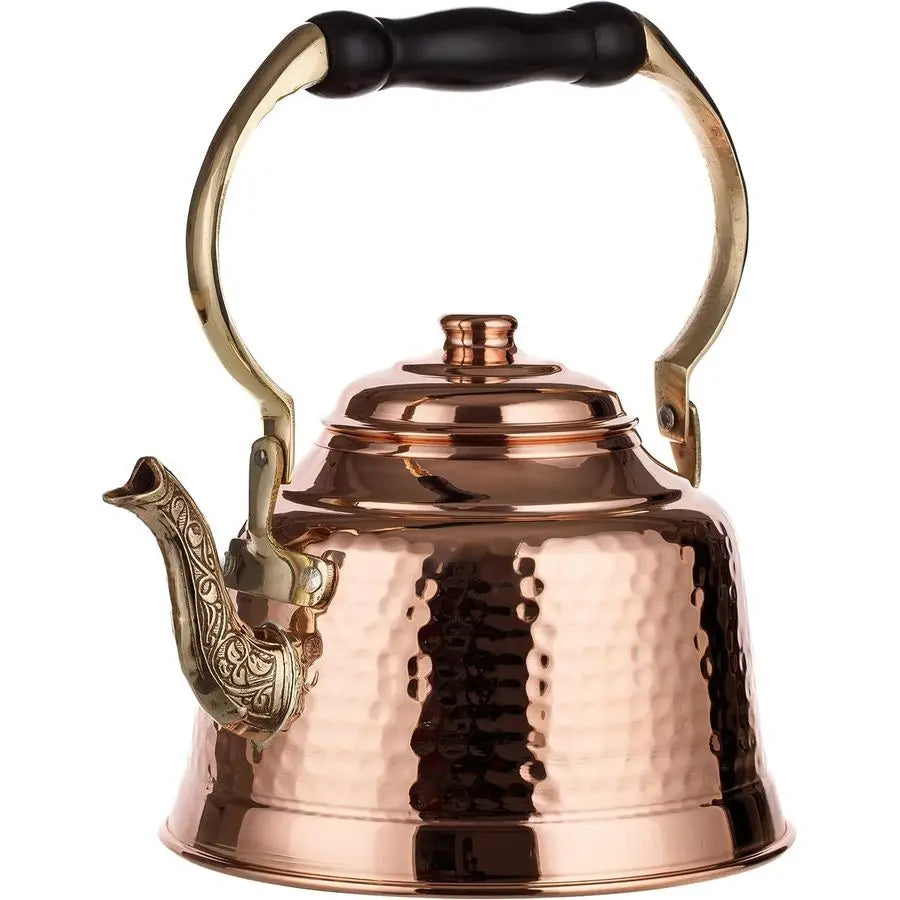 Hammered Copper Teapot, Heavy Gauge 1mm Thick
