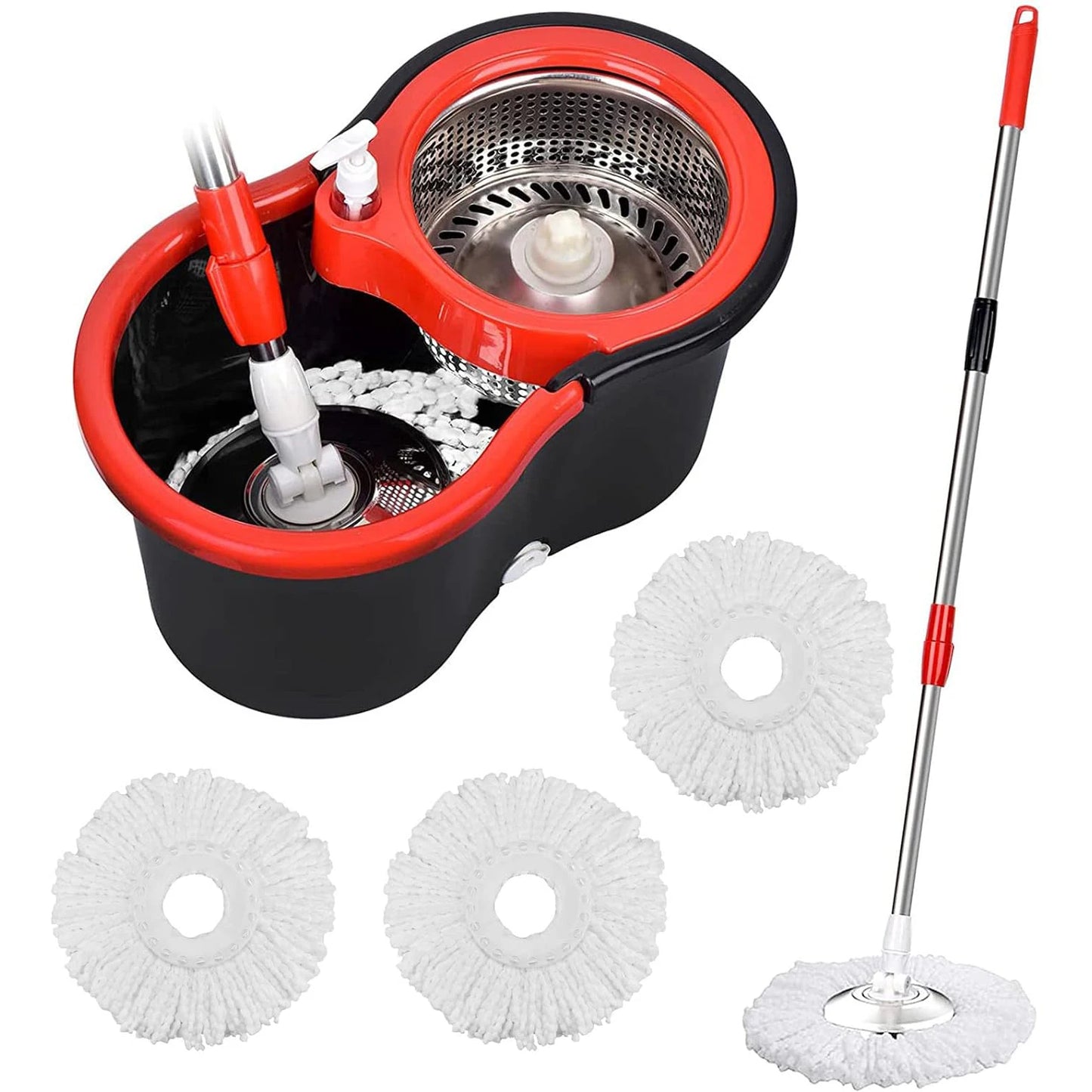 Spin Mop Bucket Sets with Wring System
