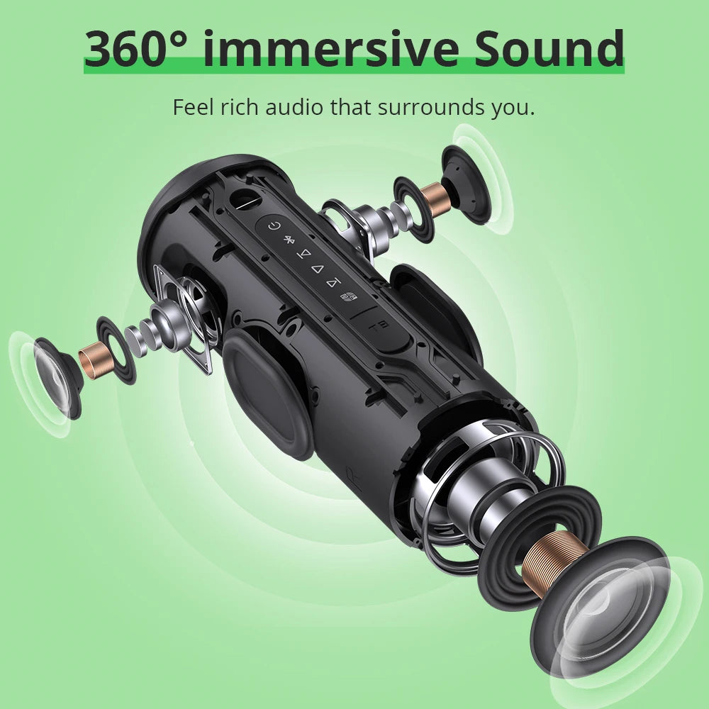 Waterproof Bluetooth Speaker Outdoor Portable Speaker, Wireless