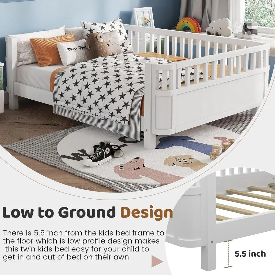 Wood Montessori Daybed, Full Boy/Girl
