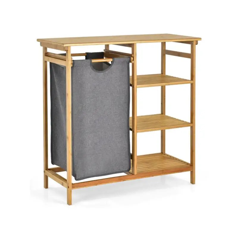 Bamboo Laundry Hamper Stand